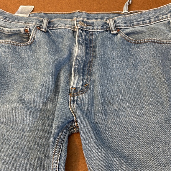 Levi's 505 Men's Light Blue Straight Jeans 38x29 - Picture 10 of 12